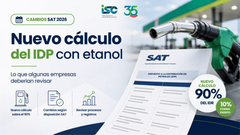 Nuevo cálculo del IDP con etanol: lo que las empresas deberían revisar